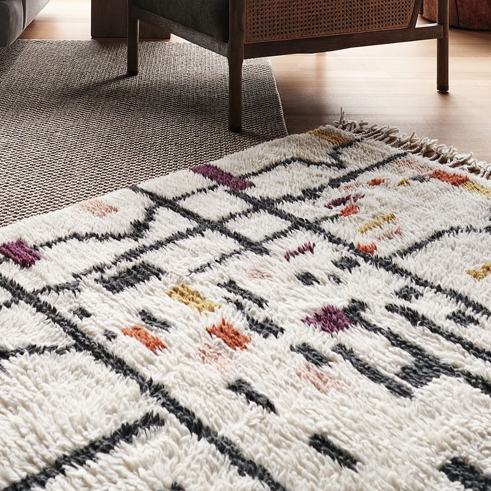 Zigzag Sketch Rug West Elm UK